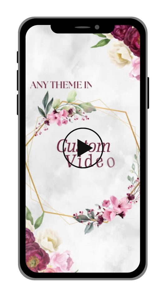 Custom Video Invitations | From Us Making Your Favourite Theme