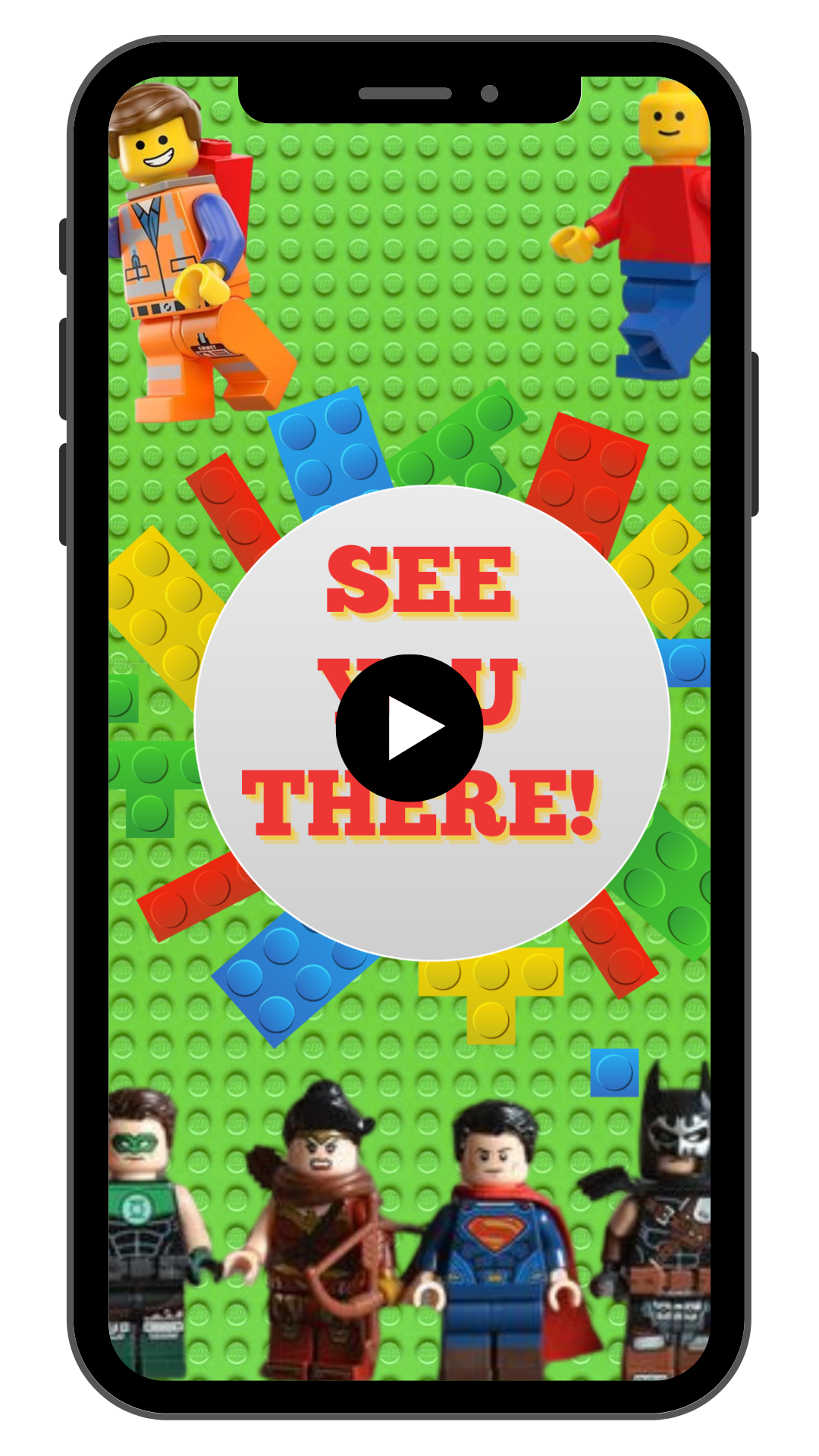 Lego birthday video invitation | Lego Digital Video Invitation