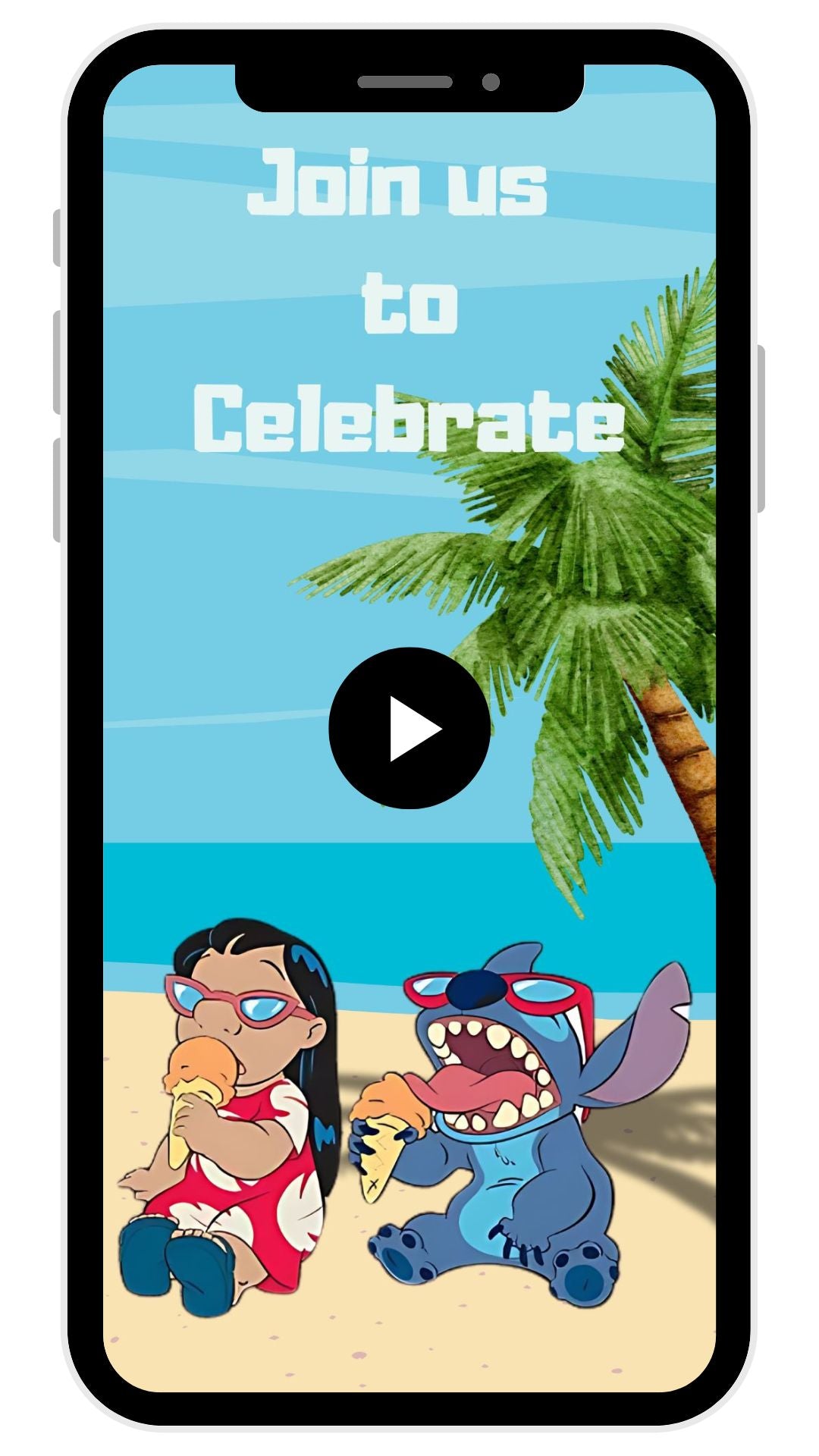 Lilo and Stitch Birthday Video Invitation