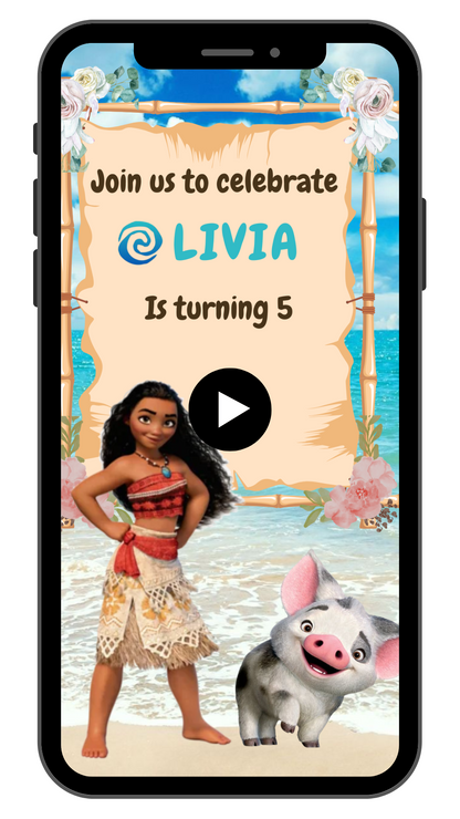 Mona Birthday Video Invitation | Digital Birthday Video Invitation