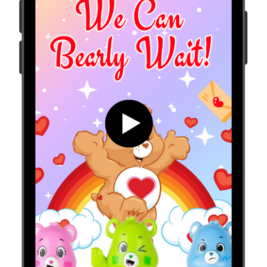 Care Bears Baby Shower Birthday Party Digital Invitation | Customizable and Fun