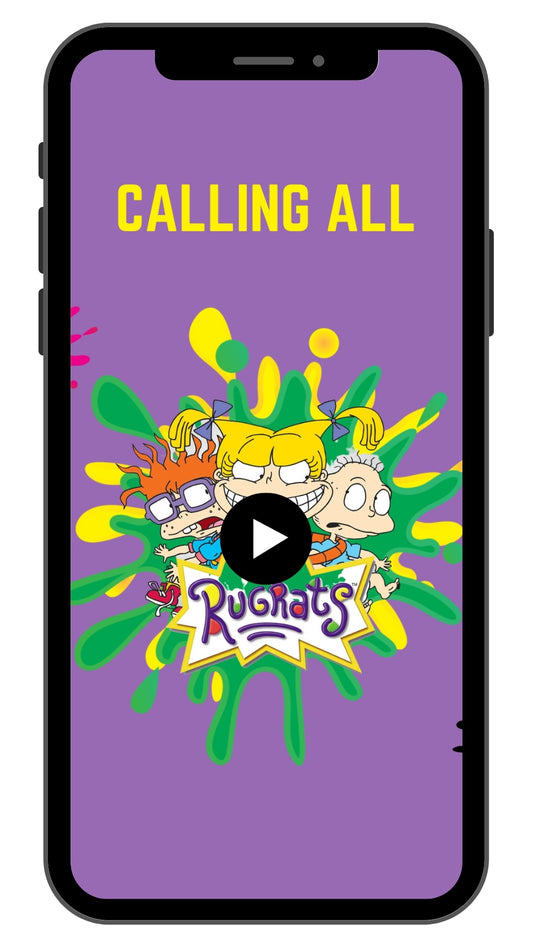 Playful Rugrats Birthday Video Invitation | Personalized & Fun-filled Celebration