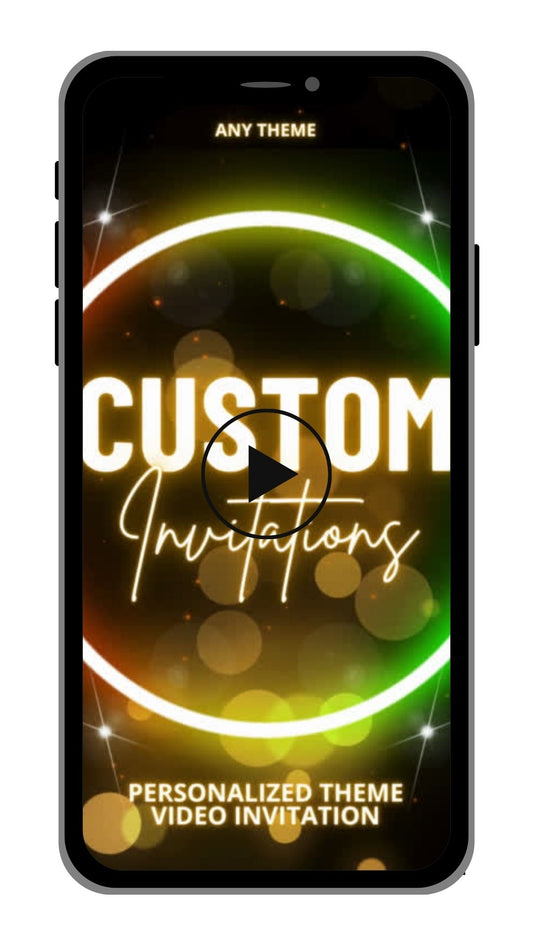 Custom Video Invitations | Personalized Your Favourite Invitation Theme